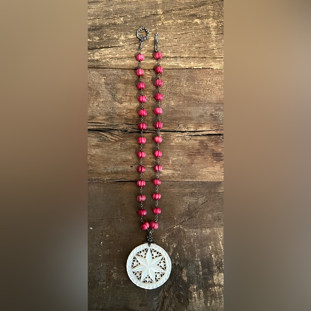 Pink Beaded Boho - Chic Necklace by Sage. Originally purchased in CA.
